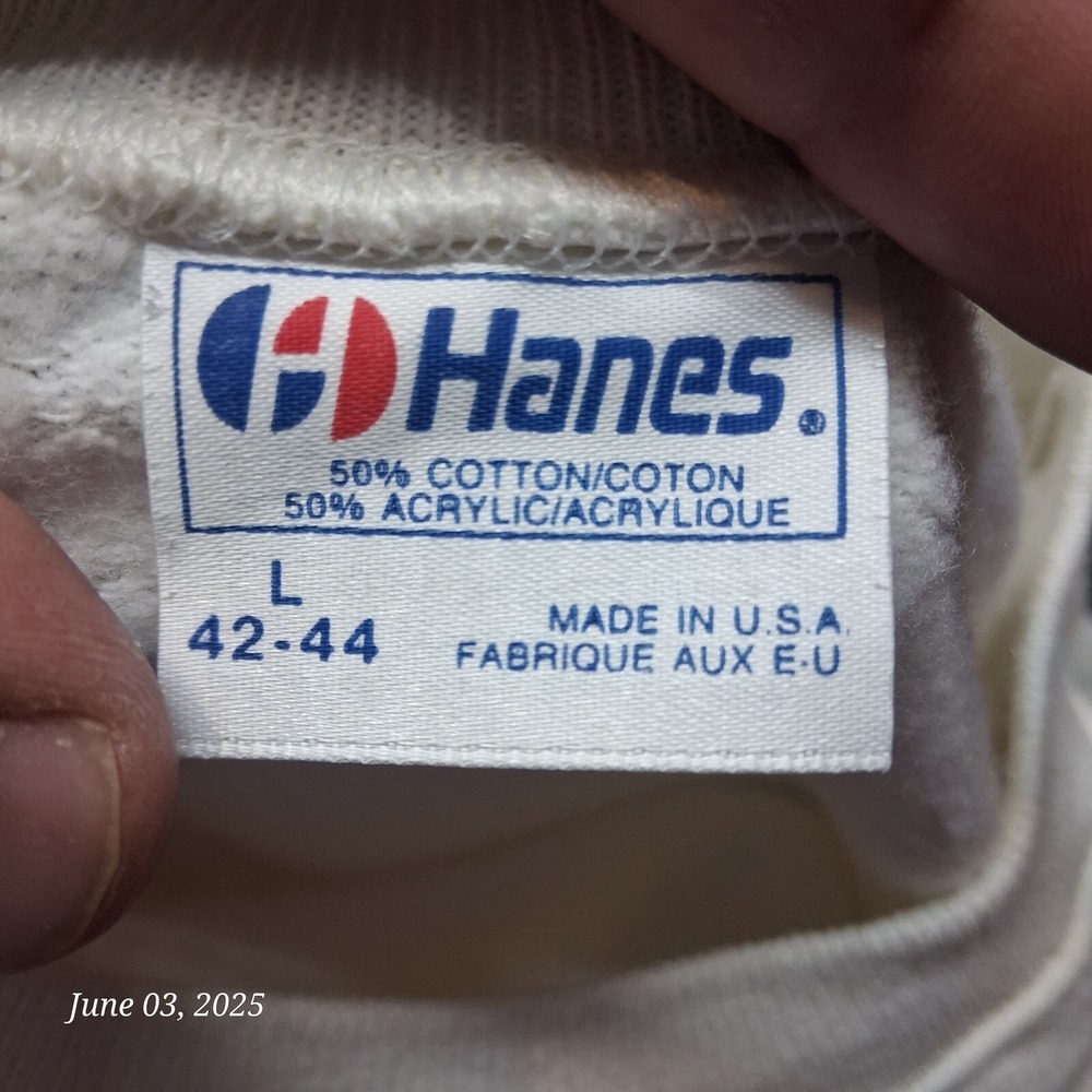 Vintage KST 99.3 Total Radio Sweatshirt Adult Size XXL Hanes Made in USA 90s - Picture 5 of 8